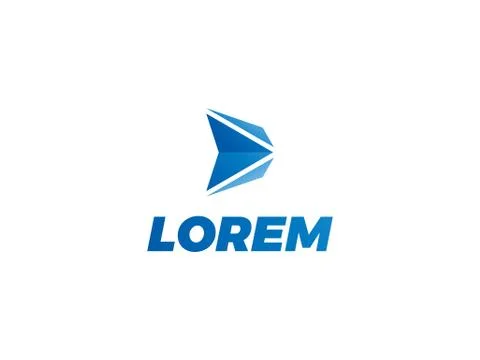 Logistics vector logo arrow express delivery Stock Illustration