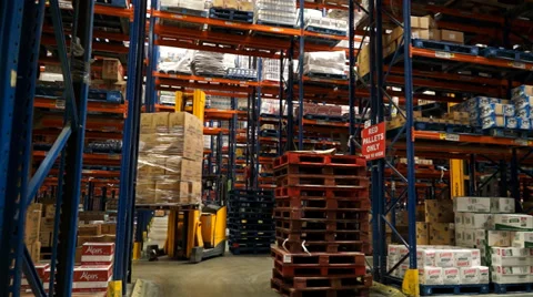 Logistics Warehouse Activity 스톡 동영상 39242006