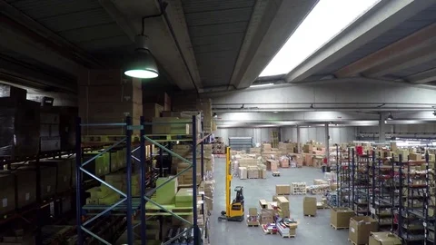 Logistics Warehouse Worker Stock Footage 70200569
