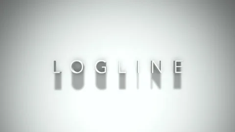 Logline 3D title animation with shadows on a white background Stock Footage 297389218