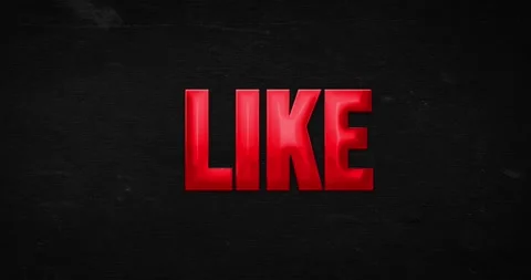 Like. Logo. 4K animation Stock Footage 137109394