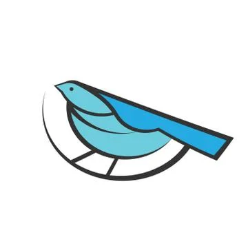 Logo abstract Bird design template. Stock Illustration