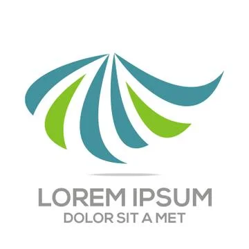 Logo Abstract Circle Icon Vector Stock Illustration