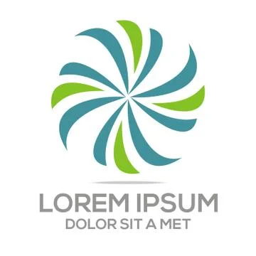 Logo Abstract Circle Icon Vector Stock Illustration