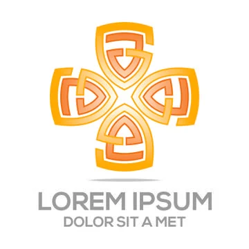 Logo Abstract Design Vector Icon Element Elegant Idea Creative 스톡 일러스트