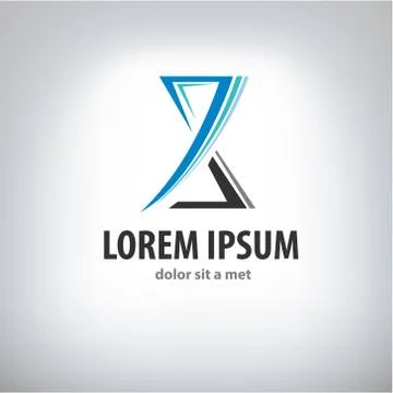 Logo abstract hourglasses Stock Illustration
