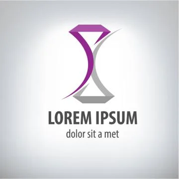 Logo abstract hourglasses Stock Illustration