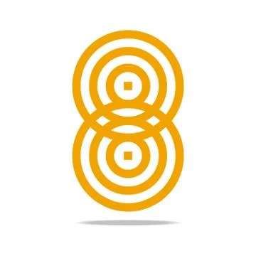 Logo Abstract Infinity Corporation Stock Illustration