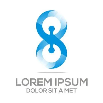 Logo abstract infinity element vector Stock-Illustration