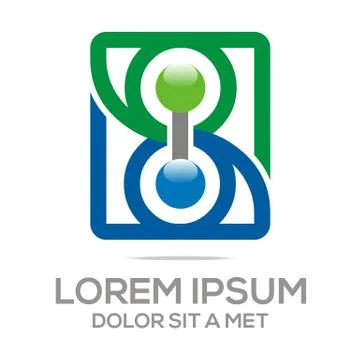 Logo abstract infinity element vector Stock Illustration