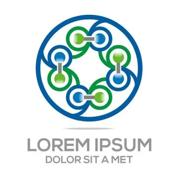 Logo abstract infinity element vector Stock Illustration