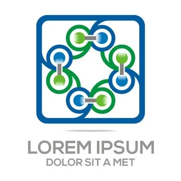 Logo abstract infinity element vector Stock Illustration