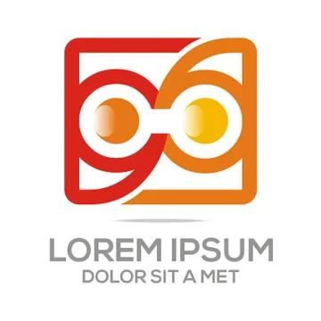 Logo abstract infinity element vector Stock Illustration