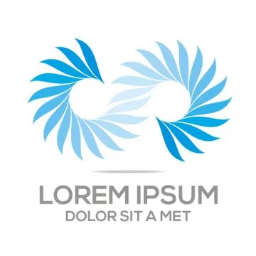 Logo Abstract Infinity Icon Idea Illustrazione stock