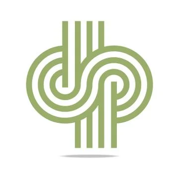 Logo Abstract Letter S Infinity Corporation Concept Design Vector Stock Illustration