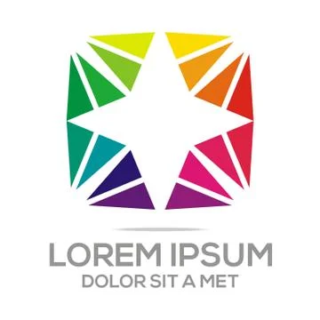 Logo Abstract Star Vector Illustrazione stock