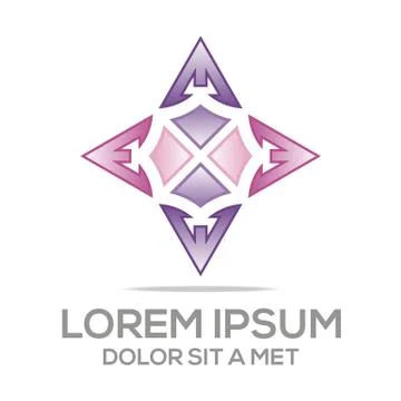 Logo abstract symbol element template business vector Stock Illustration