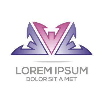 Logo abstract symbol element template business vector Stock Illustration