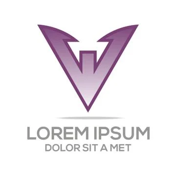 Logo abstract symbol element template business vector Stock Illustration