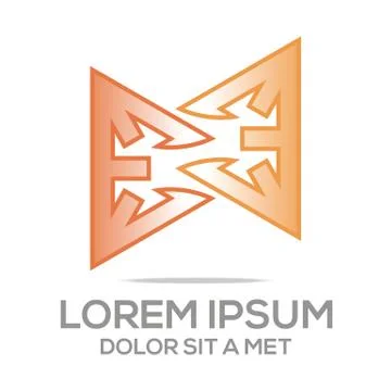 Logo abstract symbol element template business vector Stock Illustration