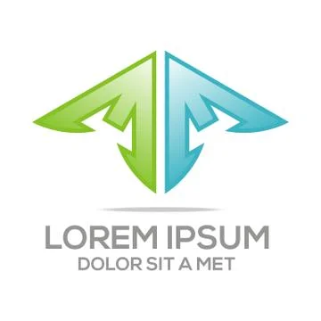 Logo abstract symbol element template business vector Stock Illustration