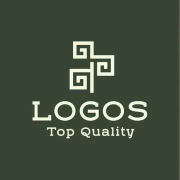 Logo abstract tree flat style vector illustration Stock Illustration