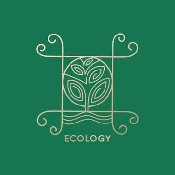 Logo abstract tree Stock Illustration