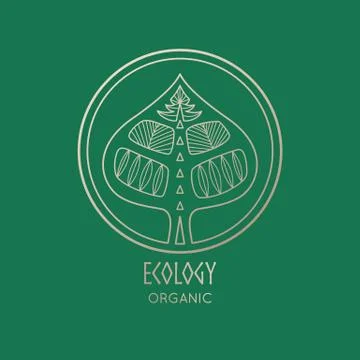 Logo abstract tree Stock Illustration