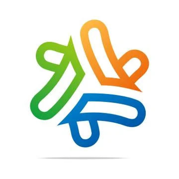 Logo abstract triangle design vector Stock-Illustration