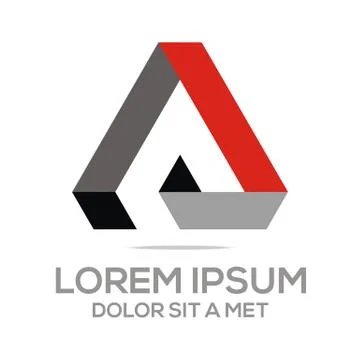 Logo Abstract Triangle Vector Stock Illustration