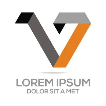 Logo Abstract Triangle Vector Stock Illustration