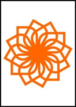 Logo and flower design Stock Illustration