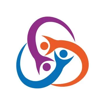 Logo and symbol of team work design template vector Stock Illustration