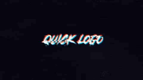 Logo Animation.Quick Logo Glitch Stock After Effects