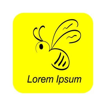 A logo for apiculture Stock Illustration