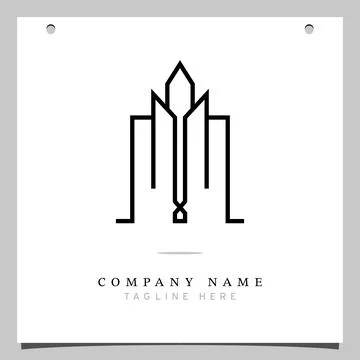 Logo Art Line - 05 Stock Illustration
