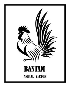 Logo of a bantam. It is standing eps 10 Stock-Illustration