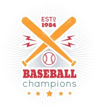 Logo for baseball 库存插图