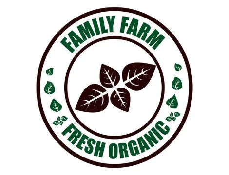 Logo basil leaf Stock Illustration