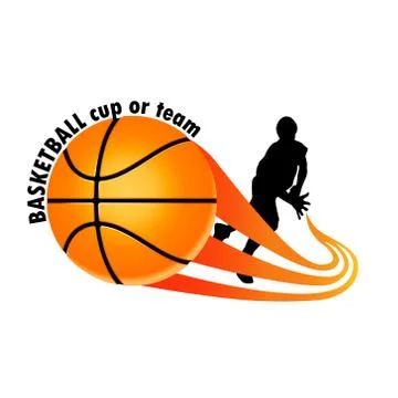 Logo for a basketball team Stock Illustration