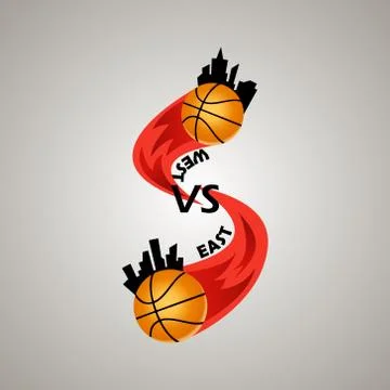 Logo for a basketball team Stock Illustration