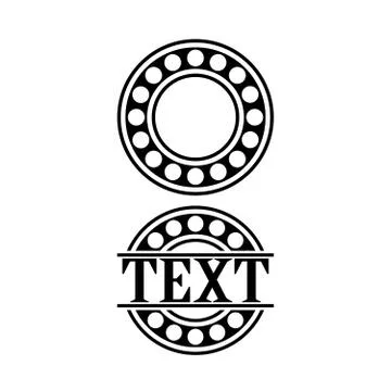 Logo bearing. with space for text Stock Illustration