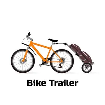 Logo bike trailer Stock Illustration
