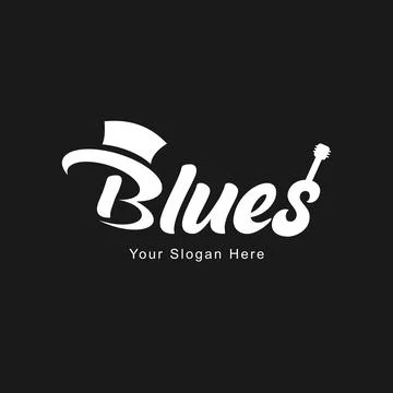 Logo Blues Typography Stock Illustration