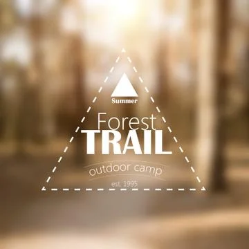 Logo at blurred background Ilustración de archivo