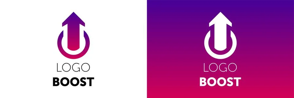 Logo Boost Template Design Vector. boost logotype. Stock Illustration