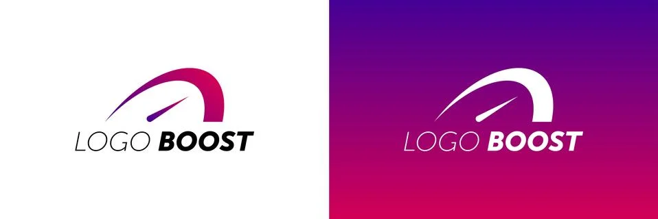 Logo Boost Template Design Vector. boost logotype. Stock Illustration