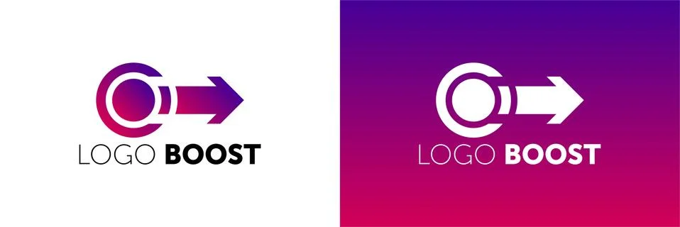 Logo Boost Template Design Vector. boost logotype. Stock Illustration