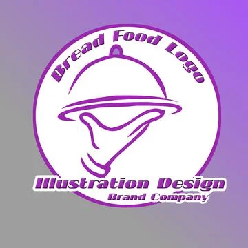 Logo Bread Food Ilustração Stock