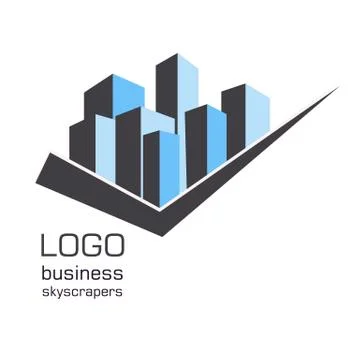 Logo business building Stock Illustration
